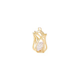 Brass Zircon Rose Charm Pendant Set DIY Jewelry Accessories