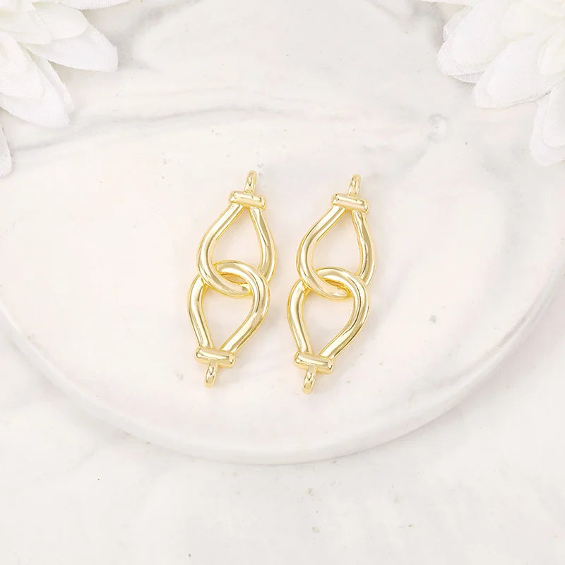 Brass Circular Connecters Necklace and Bracelet Diy Jewelry Accessories