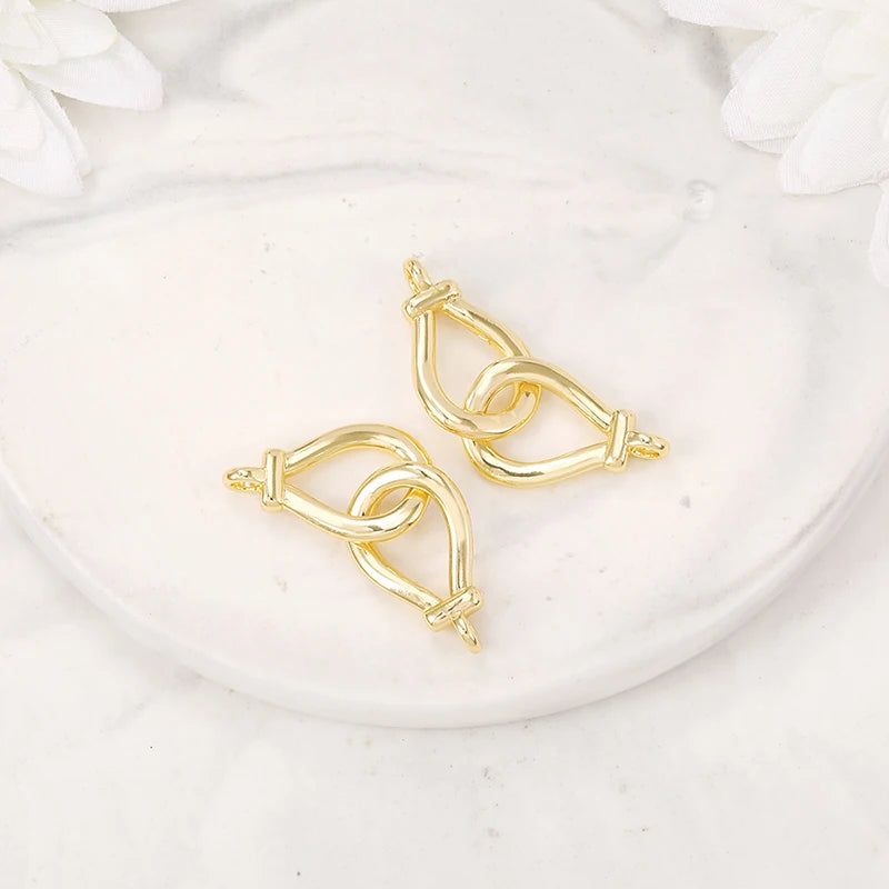Brass Circular Connecters Necklace and Bracelet Diy Jewelry Accessories