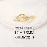 Brass Circular Connecters Necklace and Bracelet Diy Jewelry Accessories