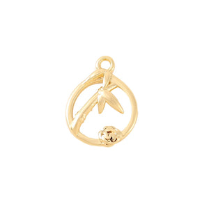 Brass Flower Charms Pendants Jewelry Accessories