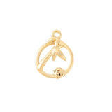 Brass Flower Charms Pendants Jewelry Accessories