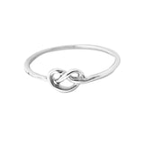 50pcs/Lot Heart Knot Ring Gold/Silver/Rose Plated Daily Jewelry for Women