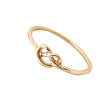 50pcs/Lot Heart Knot Ring Gold/Silver/Rose Plated Daily Jewelry for Women