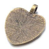 DIY Retro Alloy Pendant 25mm Peach Heart Necklace Pendant Accessories
