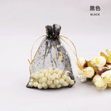 50pcs 11-16cm Star Moon Organza Bags Jewelry Storage Pouches Packaging