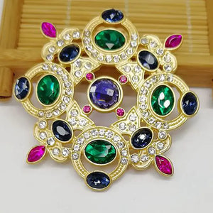 Exquisite Baroque Gem Brooch