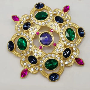 Exquisite Baroque Gem Brooch