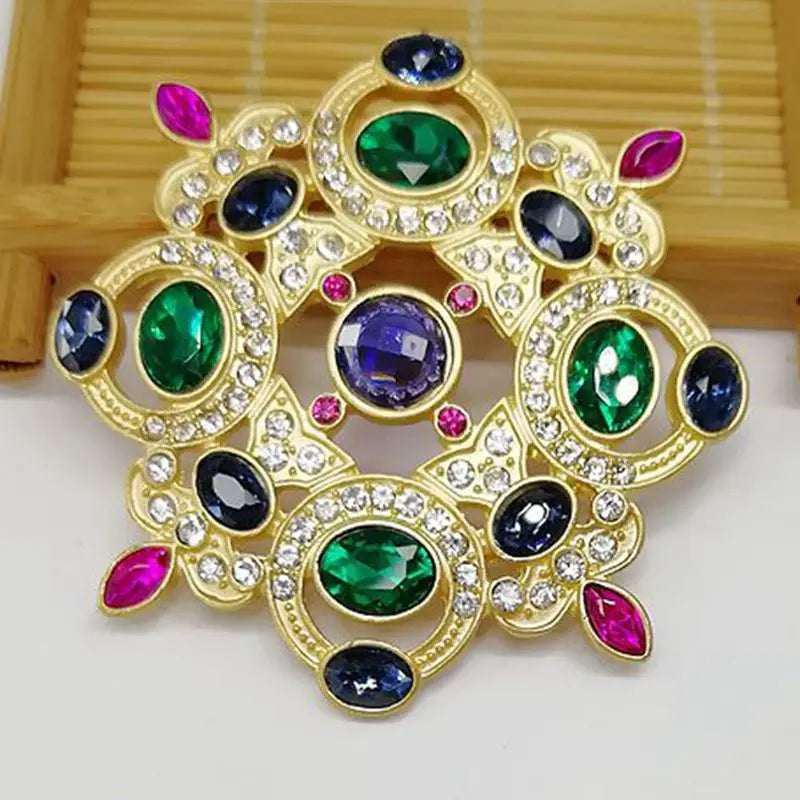 Exquisite Baroque Gem Brooch