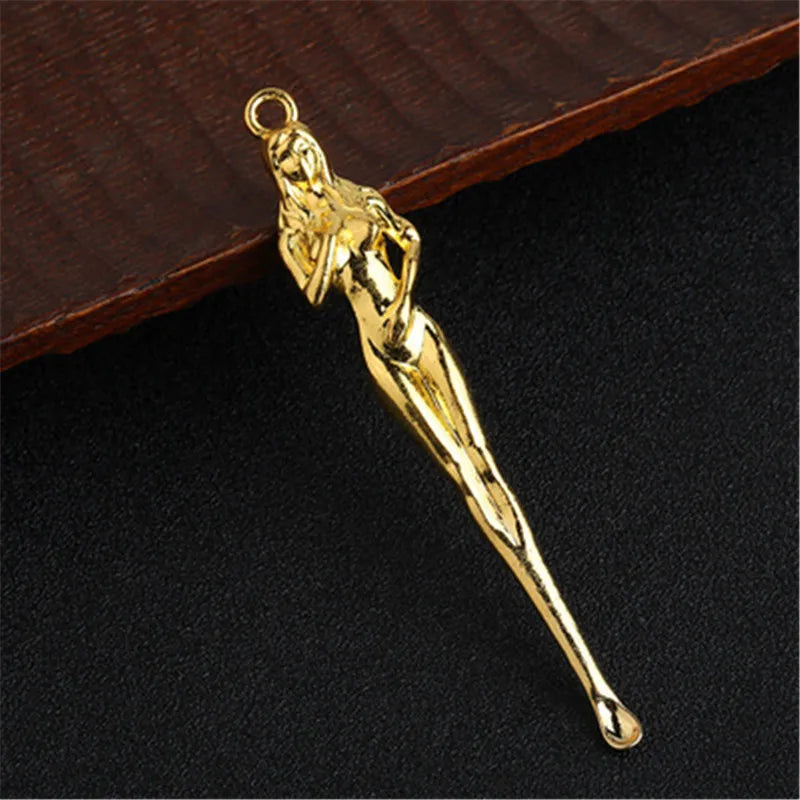Retro Ear Pick Beauty Ear Pick Portable Car Keychain Pendant