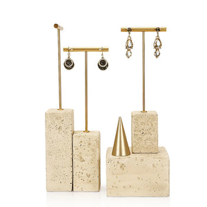 Yellow Plaster Earring Jewelry Display Stand