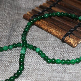 6mm Green Jades Stone Chalcedony Multilayer Bracelets for Women