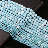4-12mm Larimar Round Crystal Beads Jewelry Making Necklace Bracelet