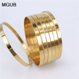 70mm Stainless Steel Bracelet Set for Women