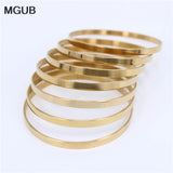 70mm Stainless Steel Bracelet Set for Women