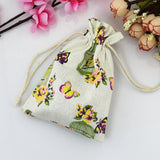 Small Burlap Drawstring Bags, 10pcs, Wedding Party Candy Gift Bags