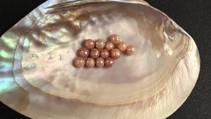 10-11mm Freshwater Peach Caved FW Loose Pearls