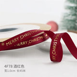 Christmas Ribbon spot bronzing polyester ribbon