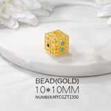 Brass Dice Beads Necklace & Bracelet High Jewelry Making Supplies DIY