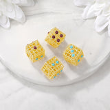 Brass Dice Beads Necklace & Bracelet High Jewelry Making Supplies DIY