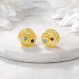 Brass Round Loose Beads Necklace Bracelet High Jewelry Making Supplies
