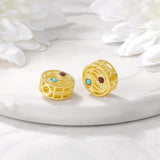 Brass Round Loose Beads Necklace Bracelet High Jewelry Making Supplies