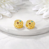 Brass Round Loose Beads Necklace Bracelet High Jewelry Making Supplies