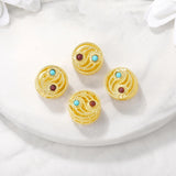 Brass Round Loose Beads Necklace Bracelet High Jewelry Making Supplies