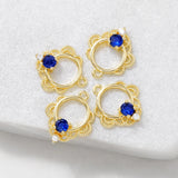 Brass Zircon Charms Pendants Necklace Bracelet Earring Diy Jewelry
