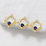 Brass Zircon Charms Pendants Necklace Bracelet Earring Diy Jewelry
