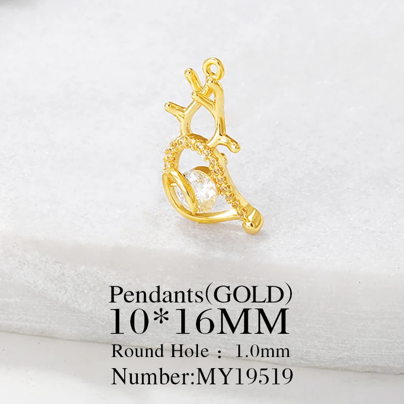 Deer Charms Pendants Jewelry Set