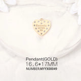 Brass Zircon Heart Charms Pendants DIY Jewelry