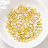 Brass Zircon Heart Charms Necklace Bracelet Earring Diy Jewelry