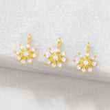 Snowflakes Charms Pendants Necklace Bracelet Earring Diy Jewelry Accessories
