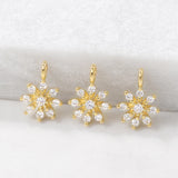Snowflakes Charms Pendants Necklace Bracelet Earring Diy Jewelry Accessories