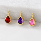 Zircon Small Charms Pendants Necklace Bracelet Earring Diy Jewelry
