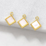 Brass Seashells Charms Pendants Necklace Bracelet Earring Diy Jewelry