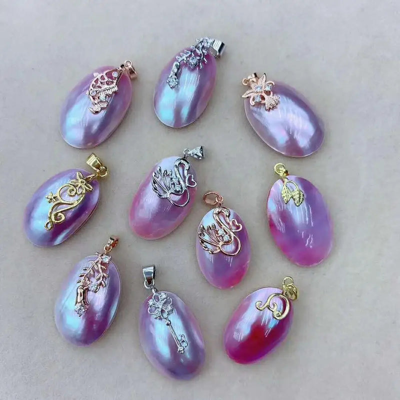 Colorful Mabe Pearl Freshwater Pearl Pendant Jewelry