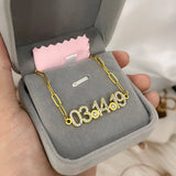 Zircon Birthstone Square Name Bracelet for Women