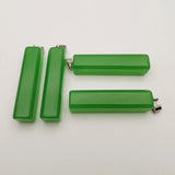 6Pcs Natural Malay Jade Stone Pendant Pillar for Jewelry Making