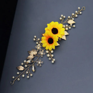 Fairy Beauty Girls Hair Band Sunflower Headdress
