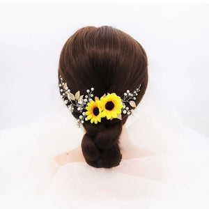 Fairy Beauty Girls Hair Band Sunflower Headdress