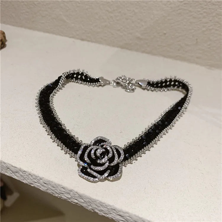 Fairy Crystal Zircon Pearl Necklace for Women