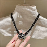 Fairy Crystal Zircon Pearl Necklace for Women
