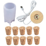 Fairy Bottle Shape Lamp Resin Mold LED Bulb Silicone Epoxy Kit