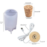 Fairy Bottle Shape Lamp Resin Mold LED Bulb Silicone Epoxy Kit