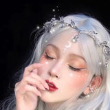 Fairy Chain Headband Boho Hair Decor Women Forehead Shinning Headpiece