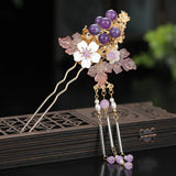 Fairy Flower Headpiece U Shaped Hair Stick for Women Girls Hair Jewelry