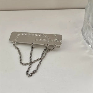 Fairy Grunge Metal Hairpin Chain Pendant Clip Vintage Kpop Jewelry