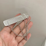 Fairy Grunge Metal Hairpin Chain Pendant Clip Vintage Kpop Jewelry